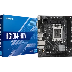 ASRock uATX Intel H610M HDV S1700 12th GEN DDR4  