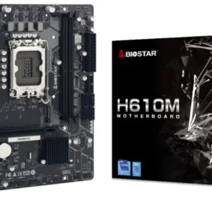 Biostar H610MH D5 Intel LGA1700 96GB DDR5 SATA uATX PCIe 4.0 M.2