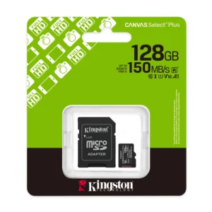 KINGSTON SDCS3/128GB MICROsd CANVAS GEN3 150Mbps W/ADAPTER