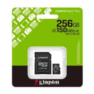 KINGSTON SDCS3/256GB MICROsd CANVAS GEN3 150Mbps W/ADAPTER
