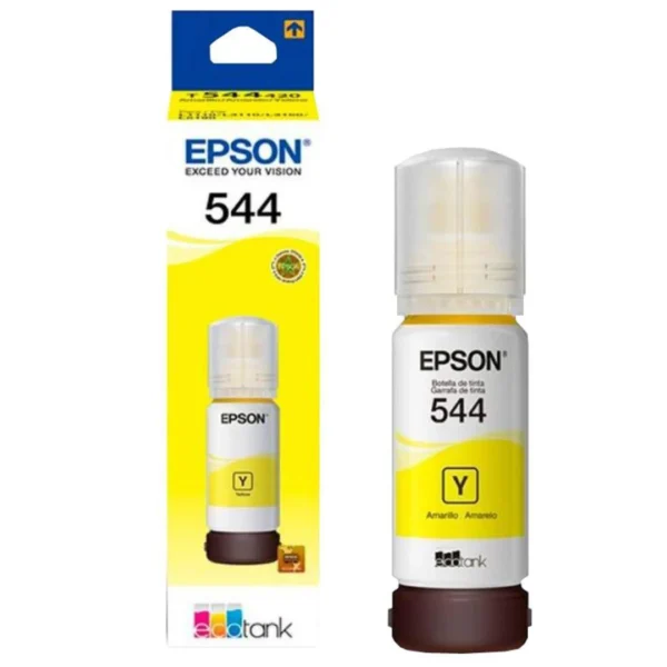 Tello Ink Epson EcoTank T544 Yellow Ink Bottle – T544420 - Mayortec