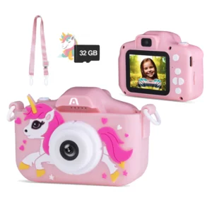 Argom Magic Pix 81 – Kids Selfie Digital Camera, Dual Lens, Pink