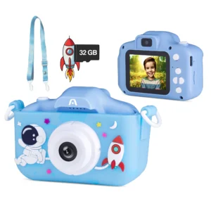 Argom Magic Pix 81 - Kids Selfie Digital Camera, Dual Lens, Blue