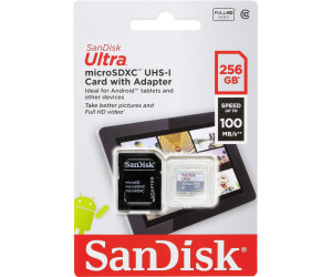Sandisk 256GB Micro-SD + SD Adp. 100MB/s